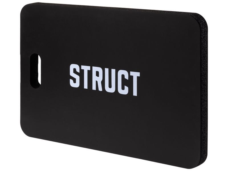 STRUCT Kniekissen Schwarz, 56 x 38 x 3.8 cm Kniematte für Arbeiten im Garten oder der Werkstatt