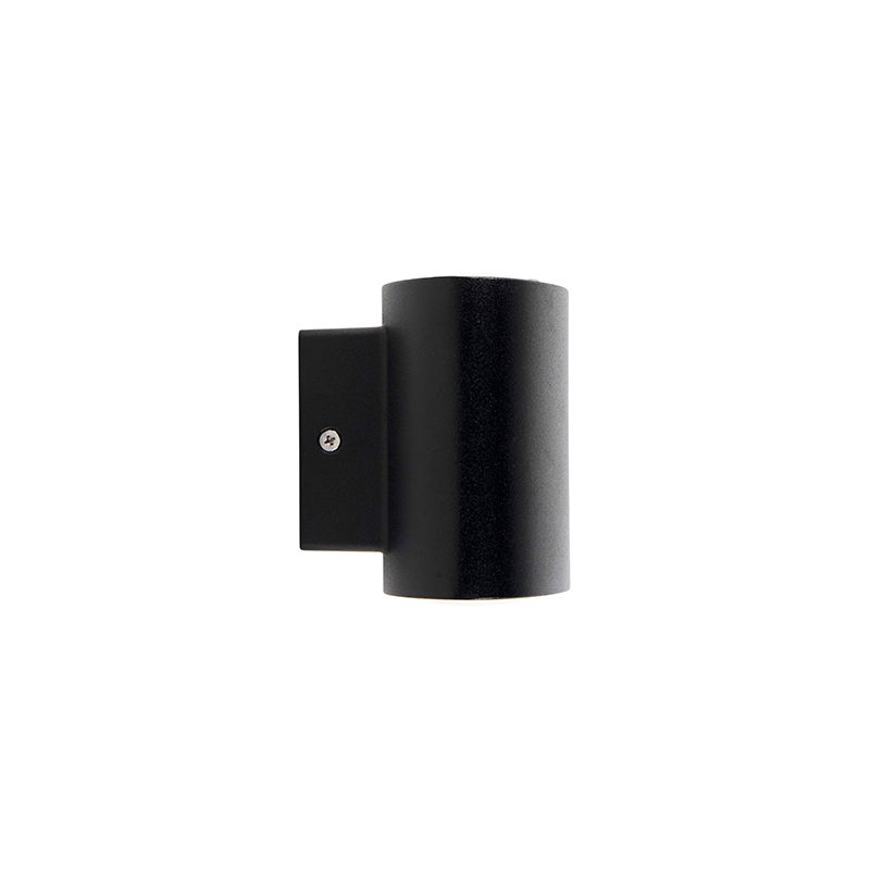 Moderne buitenwandlamp zwart incl. LED IP44 - Ovum