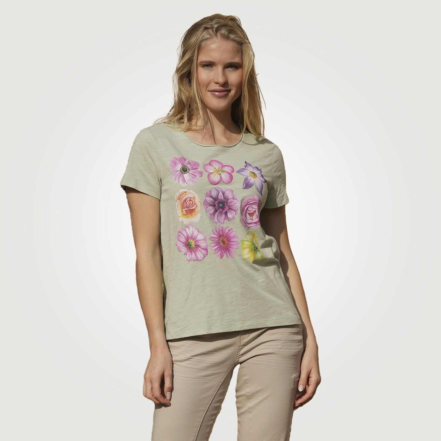 T-Shirt mit floralem Print