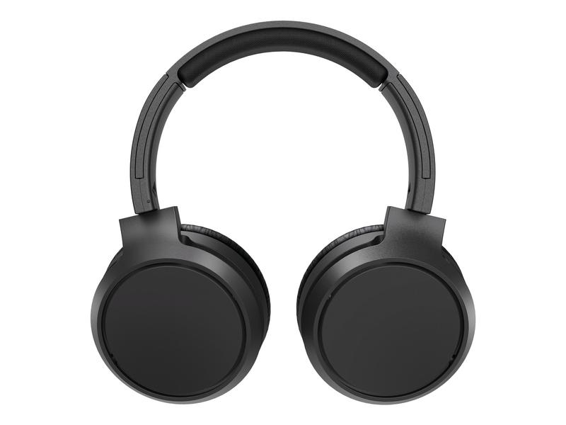 Philips Over-Ear-Kopfhörer TAH5205BK/00 Schwarz Over-Ear-Design mit geschlossenem Design – Hervorragende Geräuschisolierung – Faltsystem für kompakte Aufbewahrung