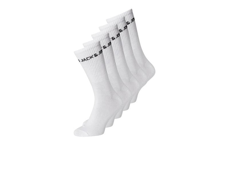 JACK&JONES Herrensocken 5-er Pack, Weiss, 39 - 45 Herren Alltagssocken