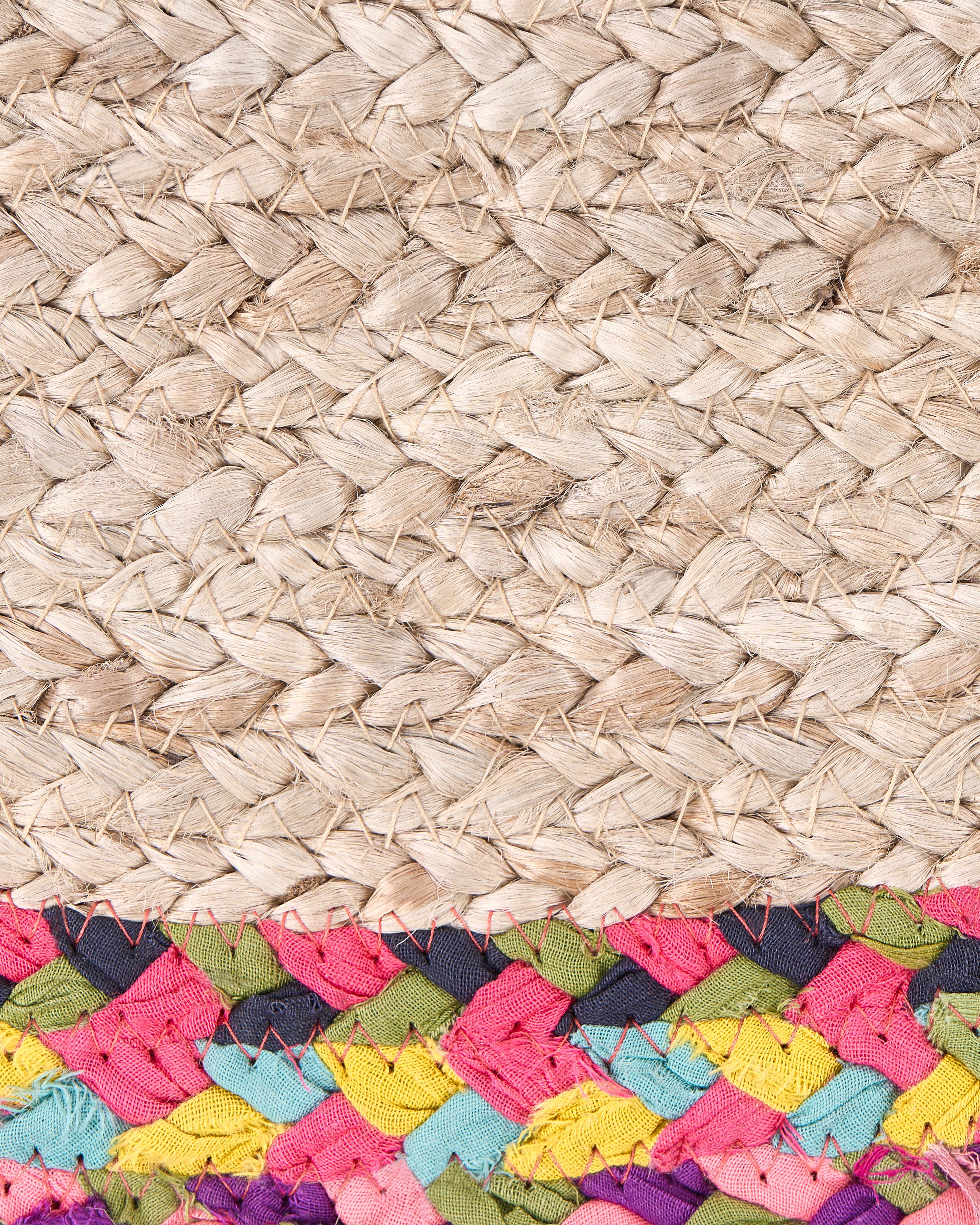 Vloerkleed SATARA Meerkleurig ø 120 cm Jute