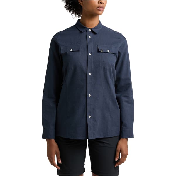 Chemise randonnée HAGLÖFS HAGLOFS CURIOUS HEMP SHIRT W TARN BLUE