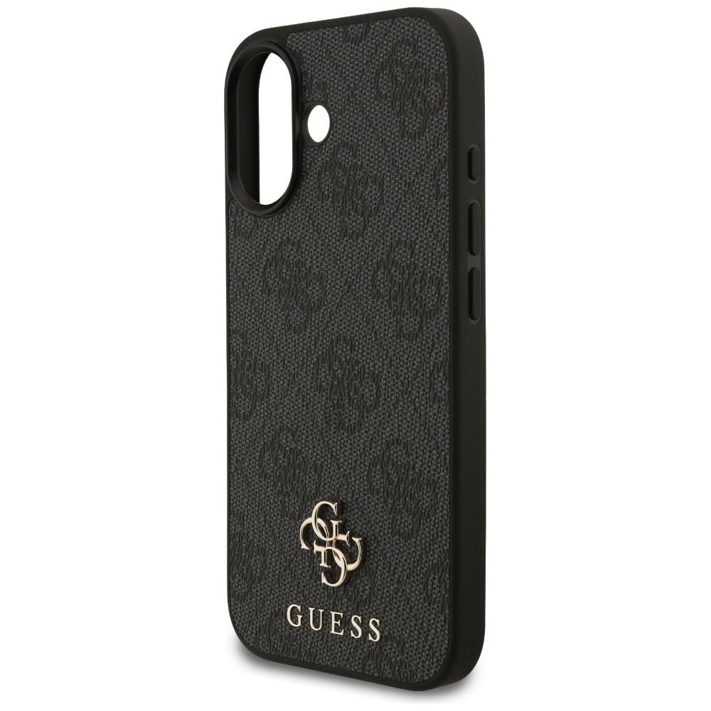 iPhone 17 MagSafe Leder Hardcase Hülle 4G Small Classic Logo (GUHMP17SP4SM4MK) - Schwarz