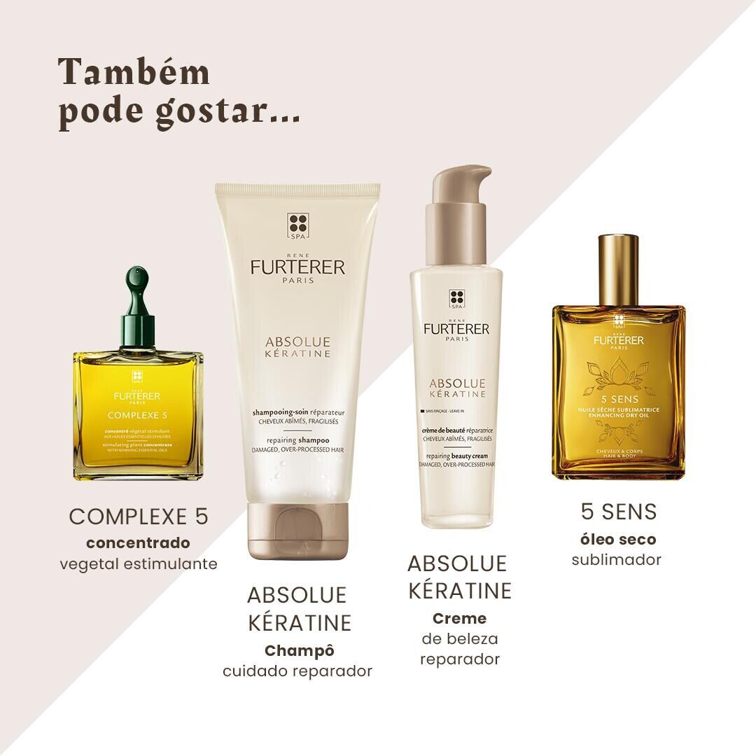 RENE FURTERER  Absolue Kératine Máscara Reparação Extrema - Cabelos Espessos - 200ml
