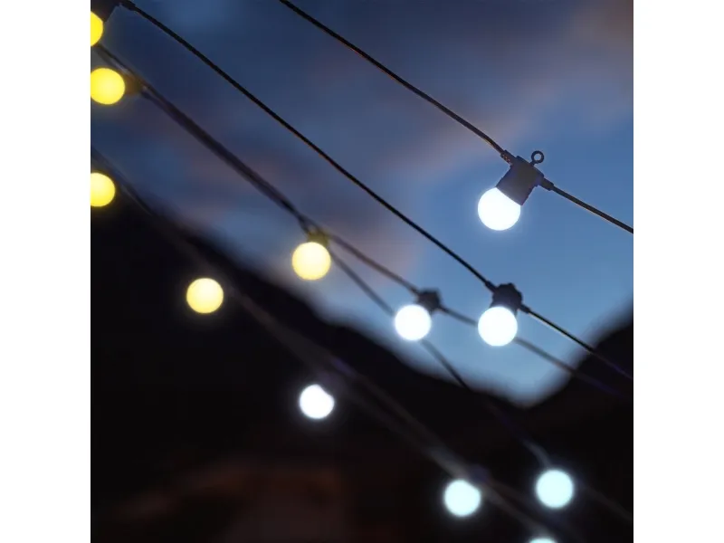 Twinkly Festoon Smart Udendørs Lyskæde med hvidt lys - 20 m.
