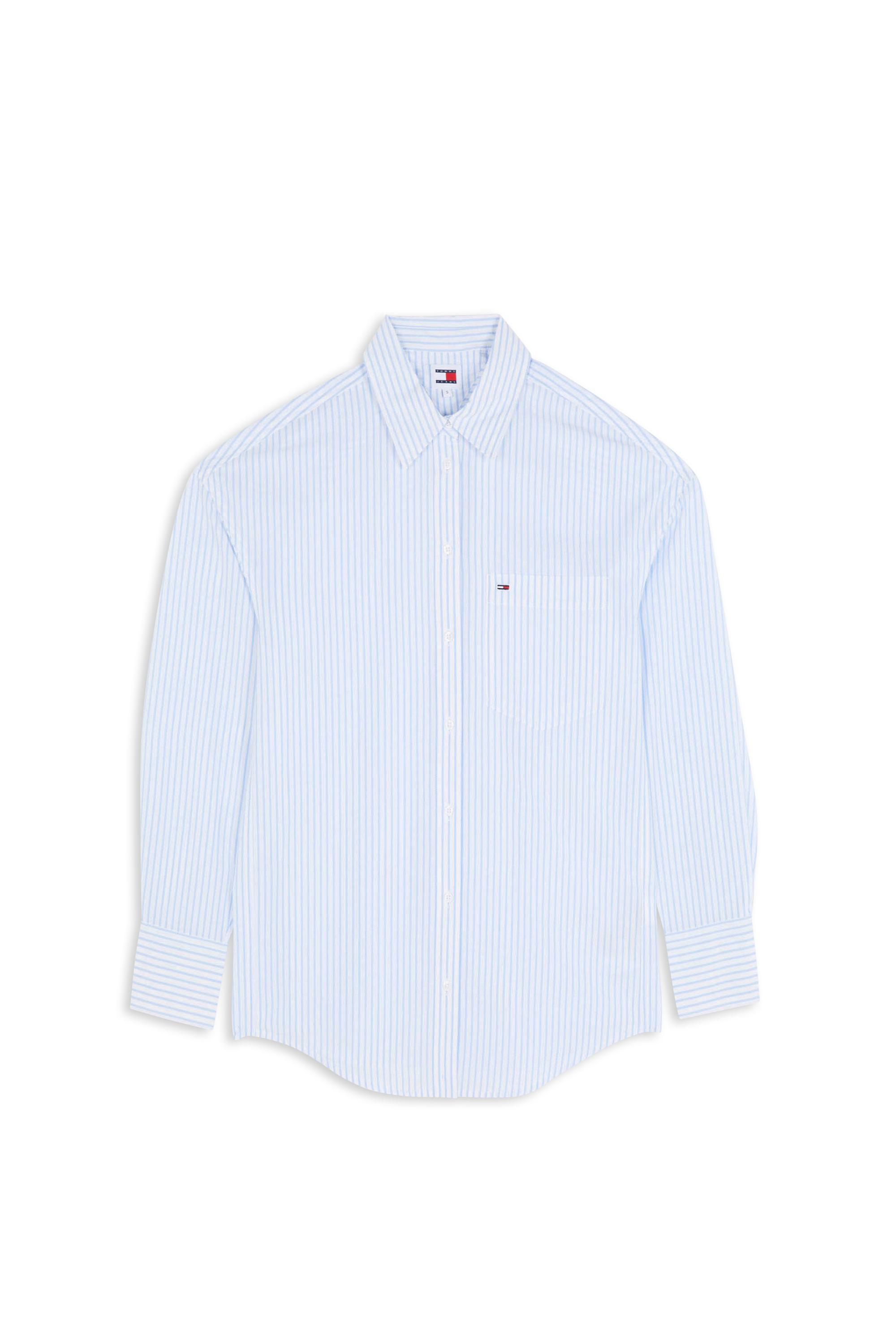 TOMMY JEANS Chemise TJW SP OVR STRIPE SH Bleu