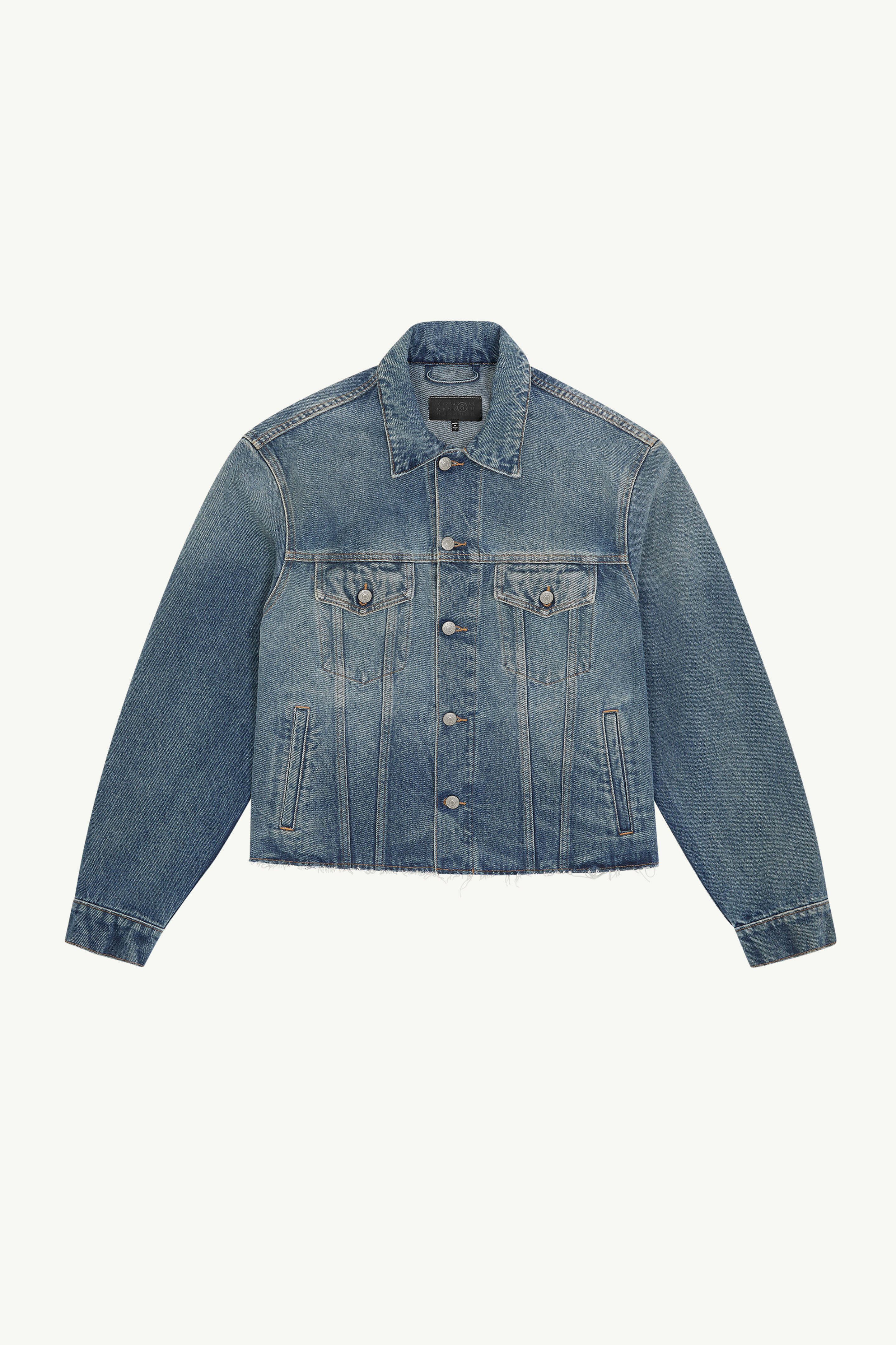 Veste en denim bleu pour homme | MM6