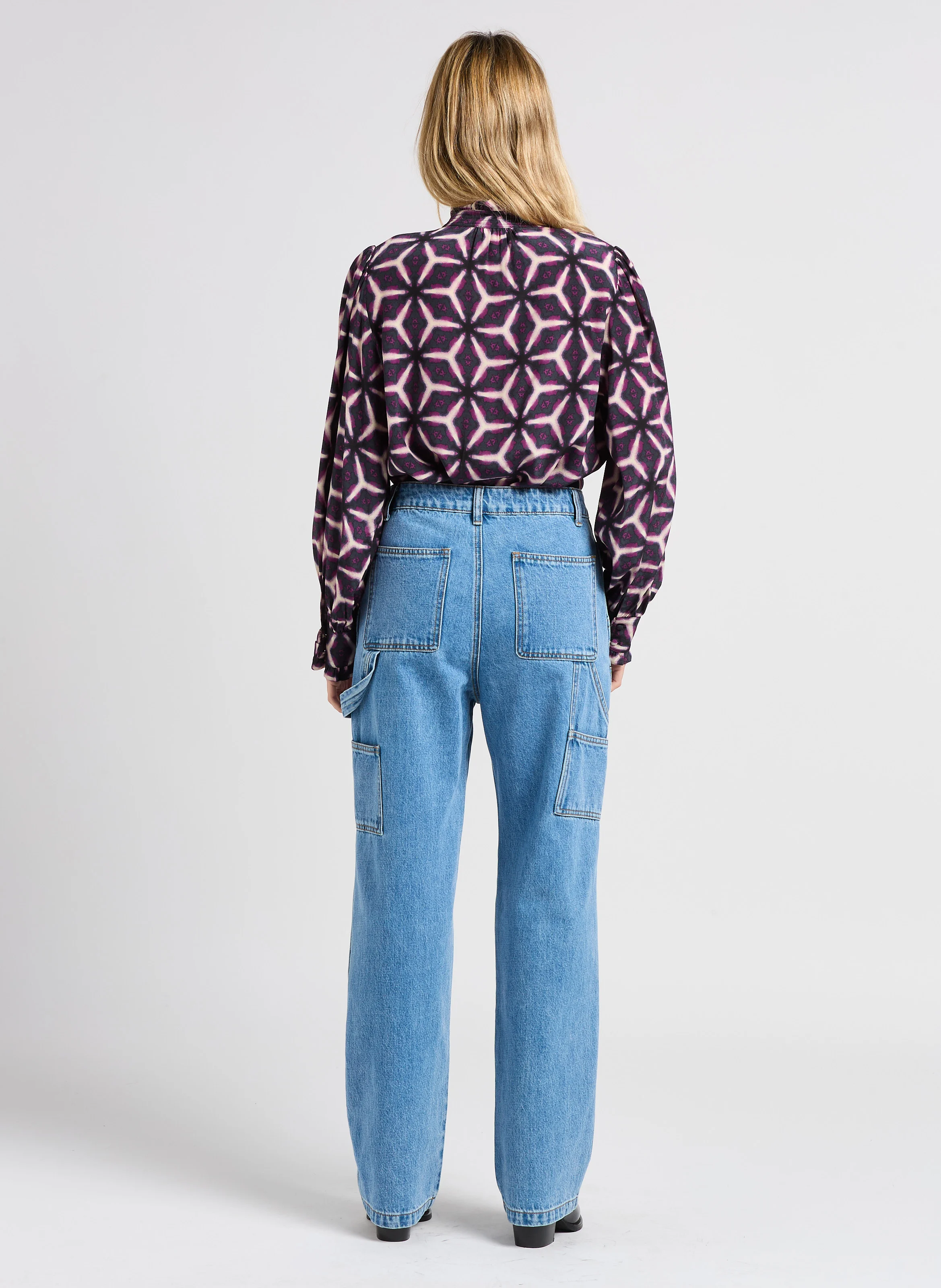 ROCA - Jean droit en coton | Bleu