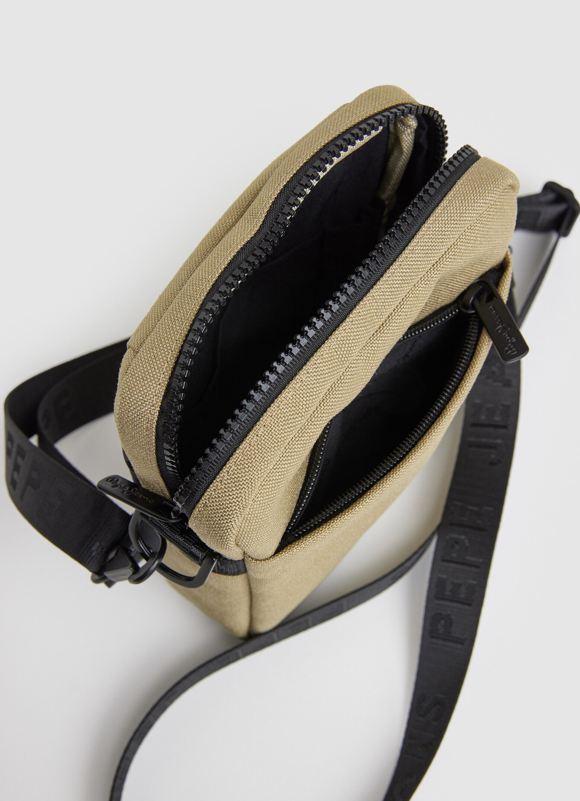 BANDOLERA TELA CON ASA AJUSTABLE - stone beigetalla única