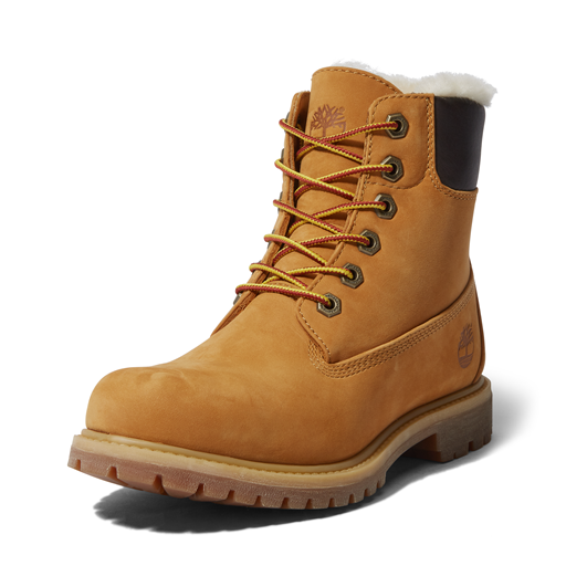 Timberland 6 Inch Warm Lined Waterproof Støvler,  Wheat Nubuck, 41