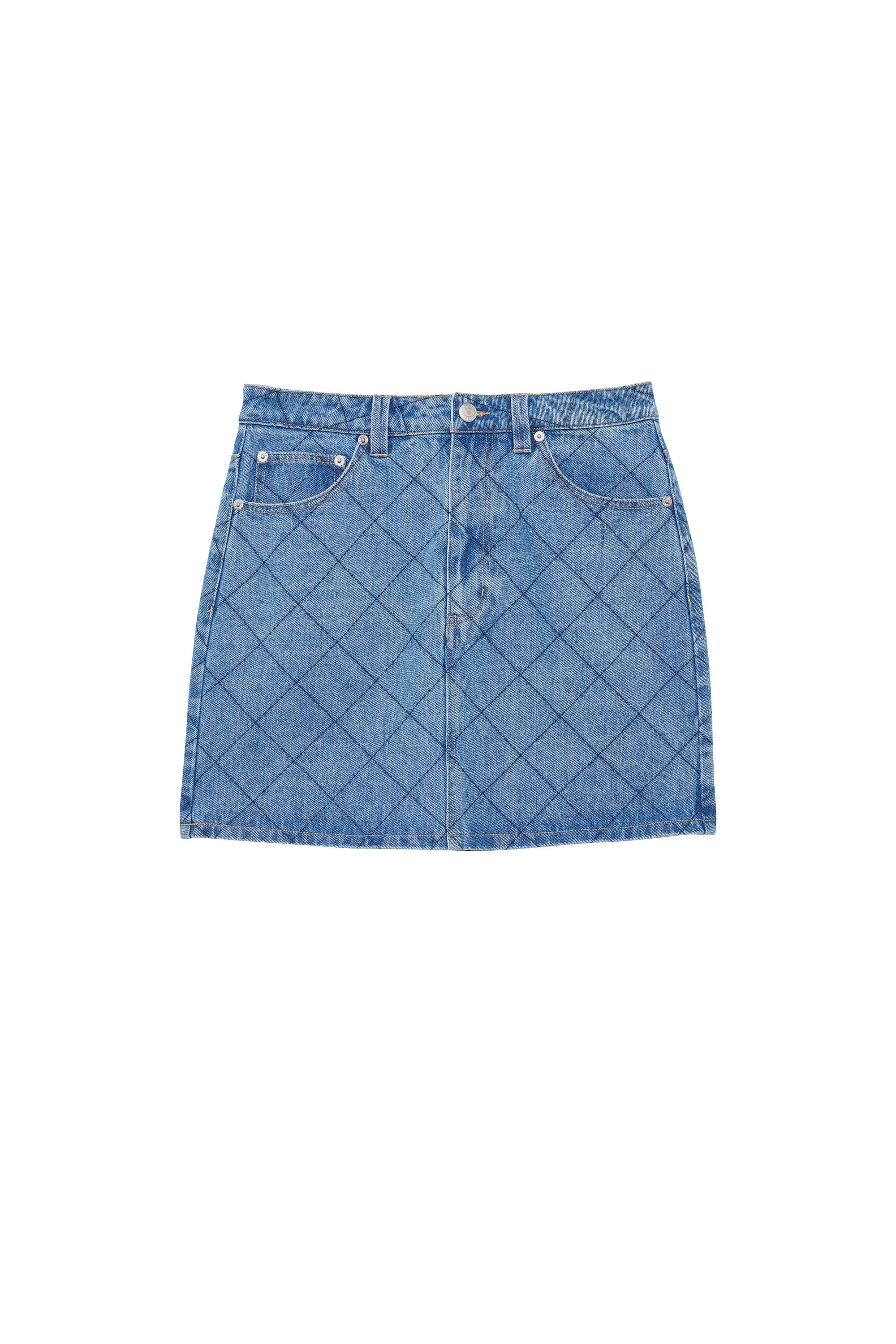 OBEY Jupe KALLIE DENIM LIN LIGHT IN Bleu