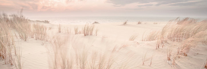 Toile dunes naturel Dada Art l.135 x H.45 cm