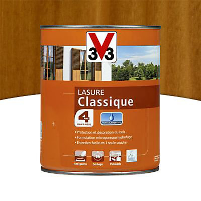 Lasure extérieure classique V33 Chêne doré 1L - 4 ans