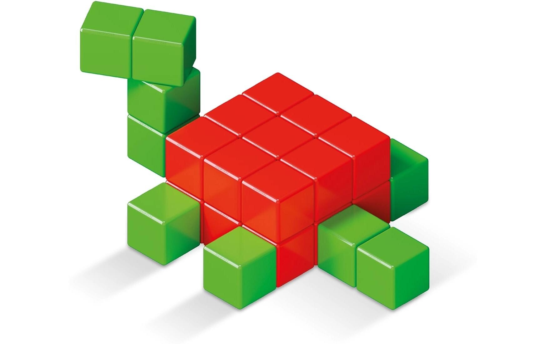 Bausteinmodell Full Color Green line Crystal 64 Teile<br>Innovatives, auf Magnetismus basierendes Konstruktionsspiel