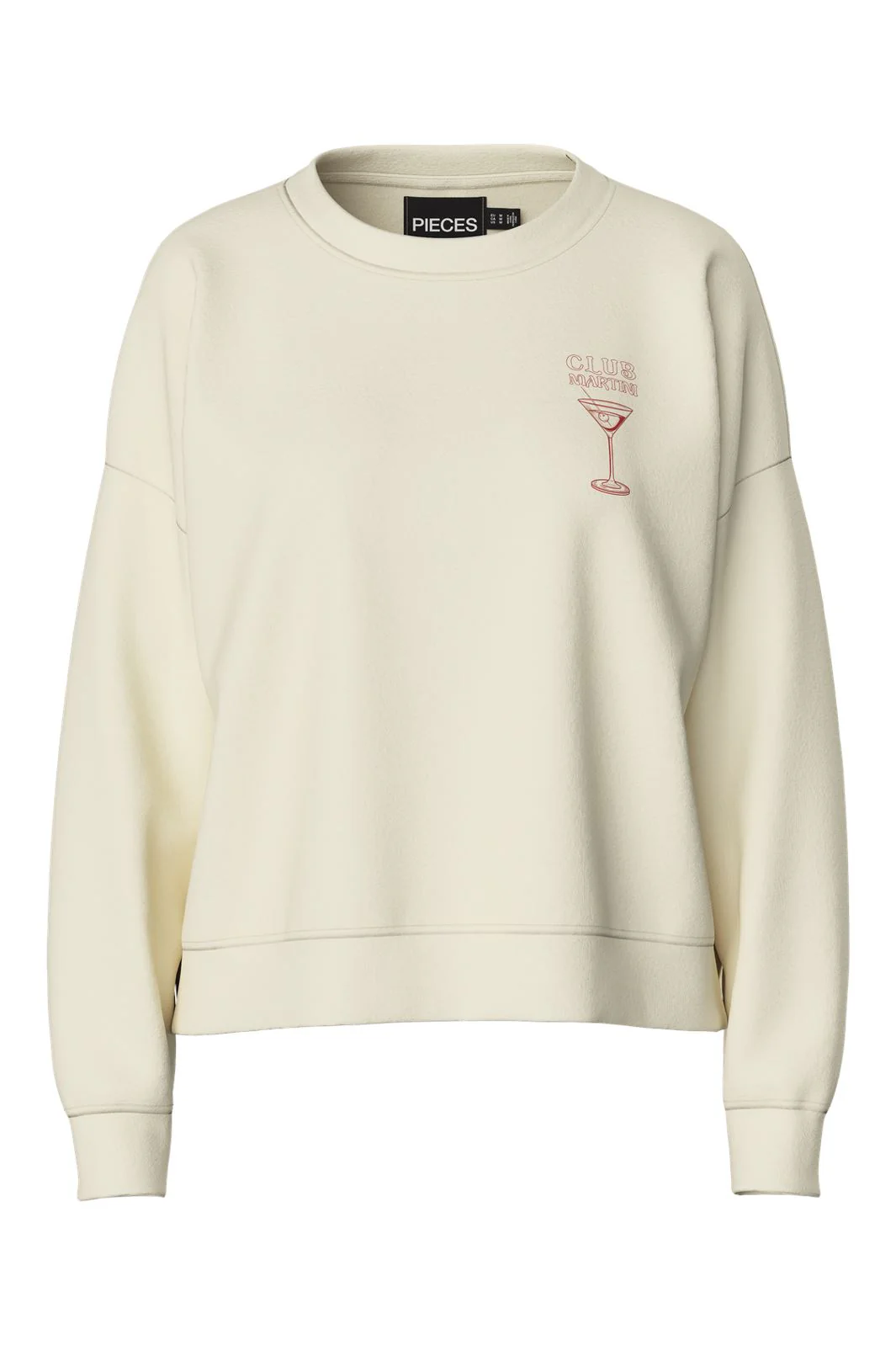 Pieces Pcchilli Ls Print Sweat Cp