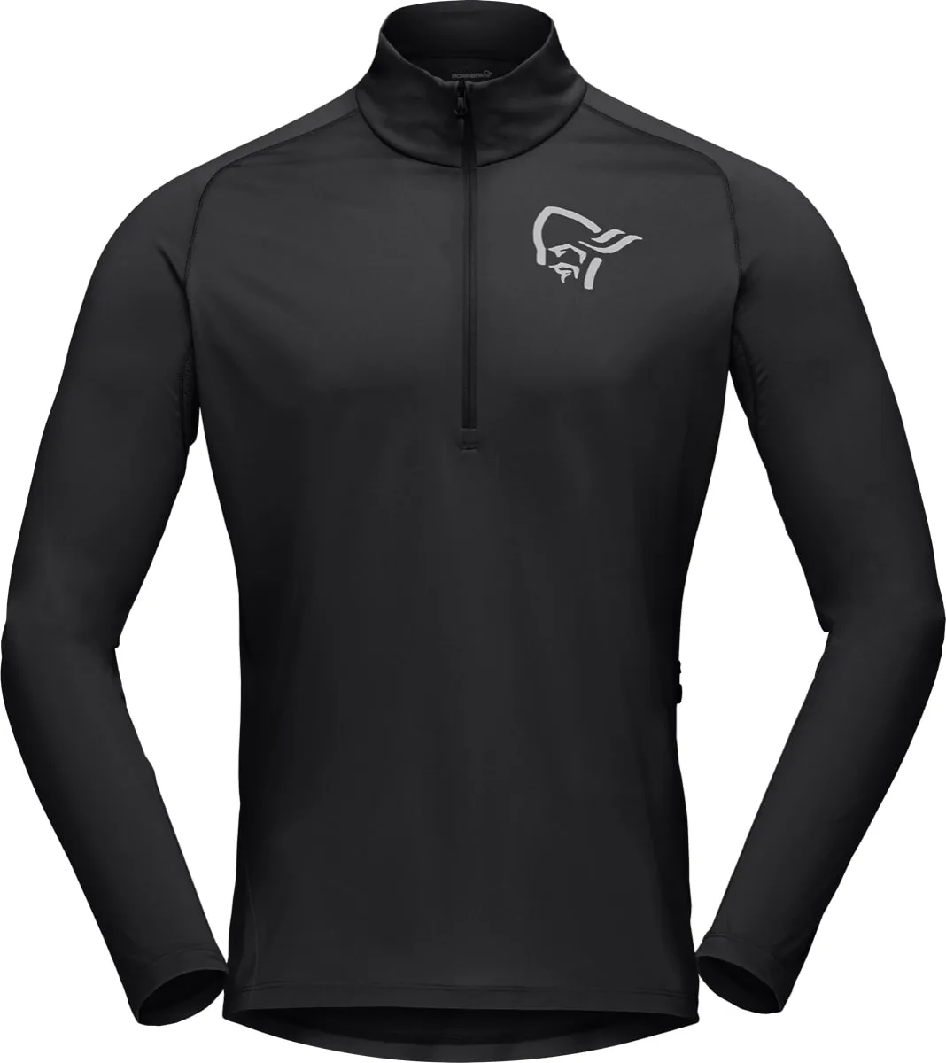 Norrøna Men's Fjørå Equaliser Long Sleeve Zip Top Caviar