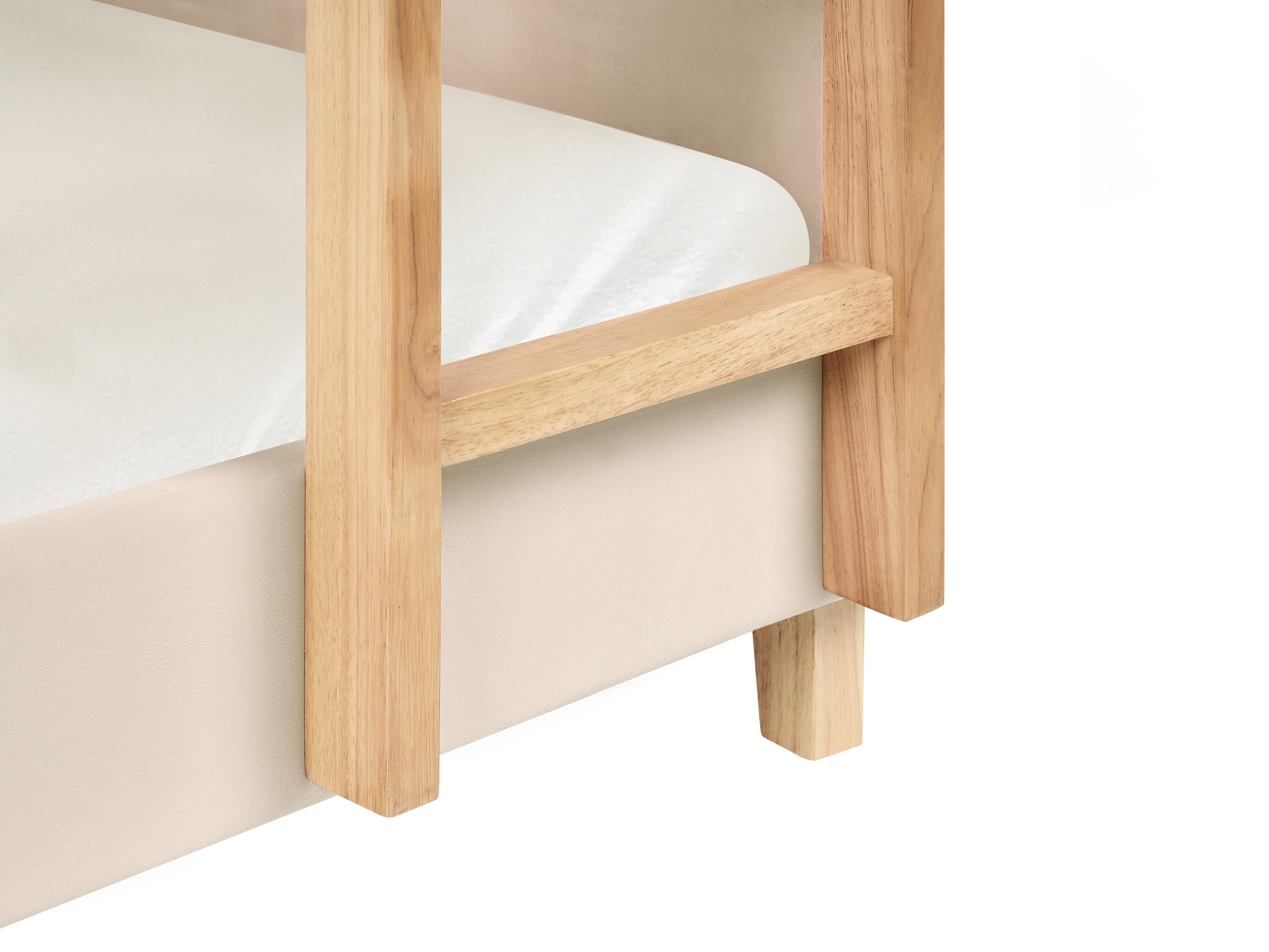 Hoogslaper Fluweel CHOCQUES 90 x 200 cm Lichtbeige