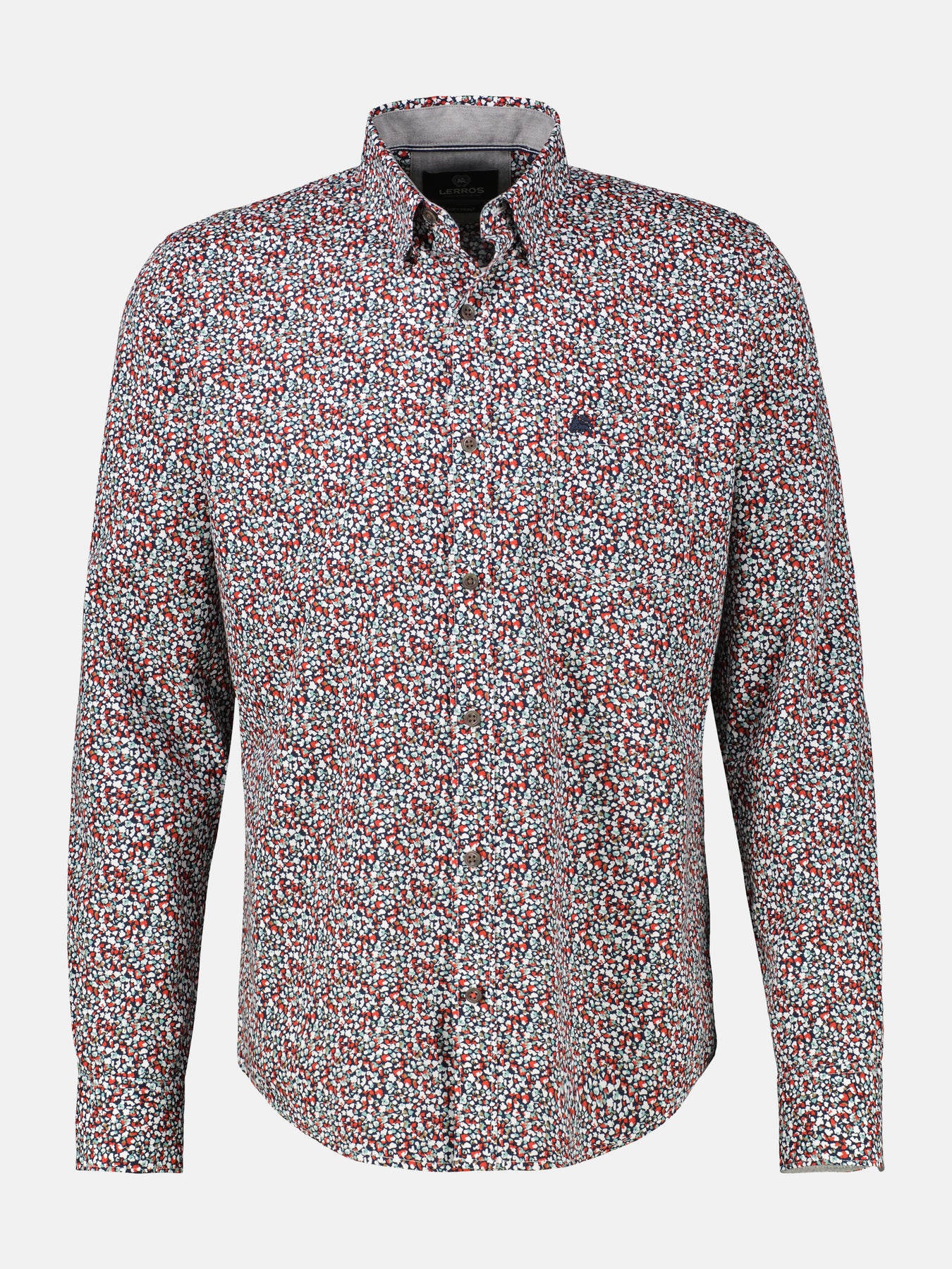 Herren Langarmhemd, modern gemustert
