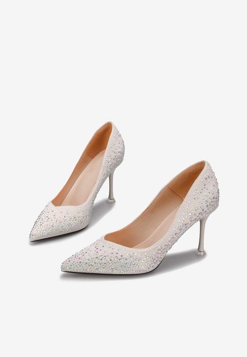 Chaussures stiletto blancs Lea V2