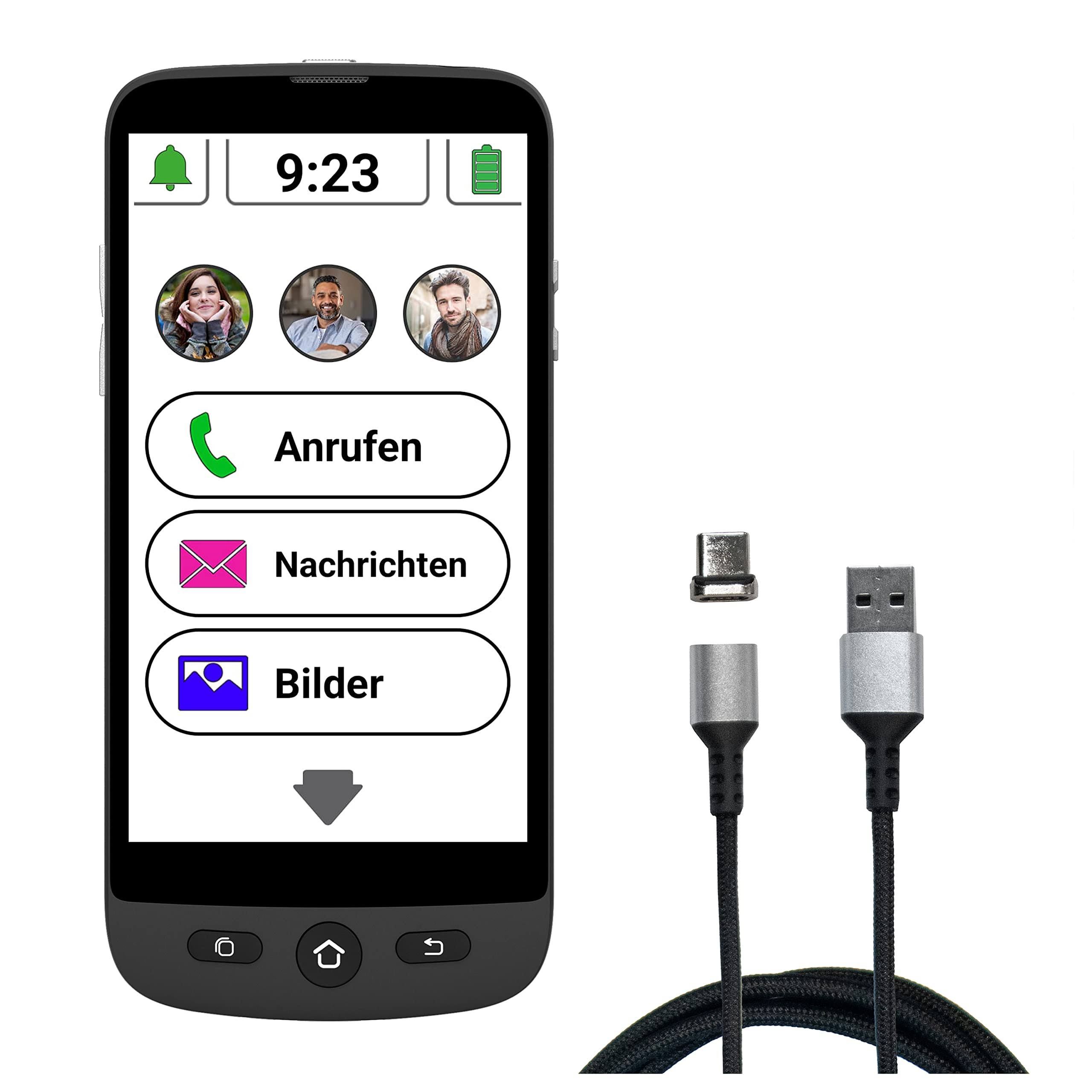Amplicomms M510-M 4G Smartphone for Seniors Who Use Their Phone Mainly at Home - Easy to Use Big Button Mobile Phone
