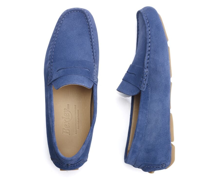 Mocassin homme été Velours Bleu - SEACREST II
