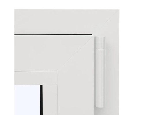 ARON Ternum aluminium raam RAL 9016 verkeerswit, enkelvleugelig (kiep-draai), 800x700 mm, DIN links
