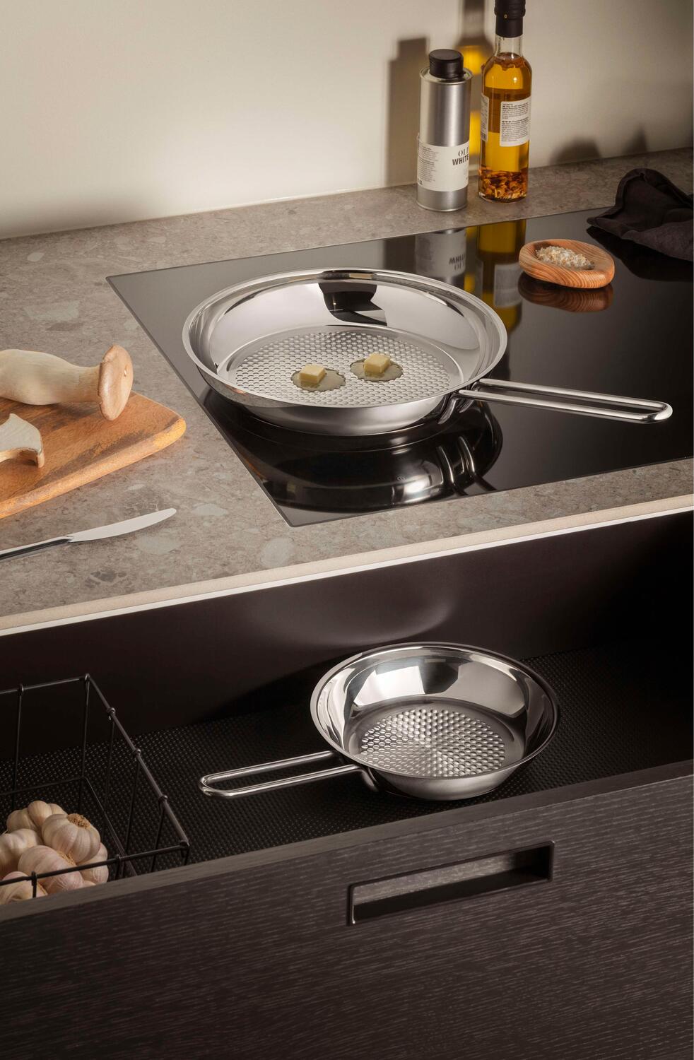 Eva Trio  Ø28 cm - Honeycomb Stainless Steel stegepande