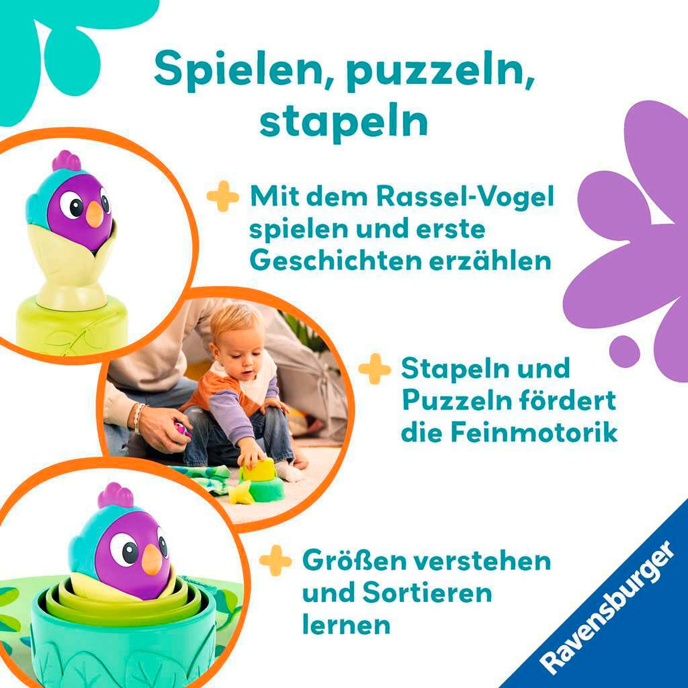 Ravensburger Baby-Stapel-Puzzle: Vogelnest