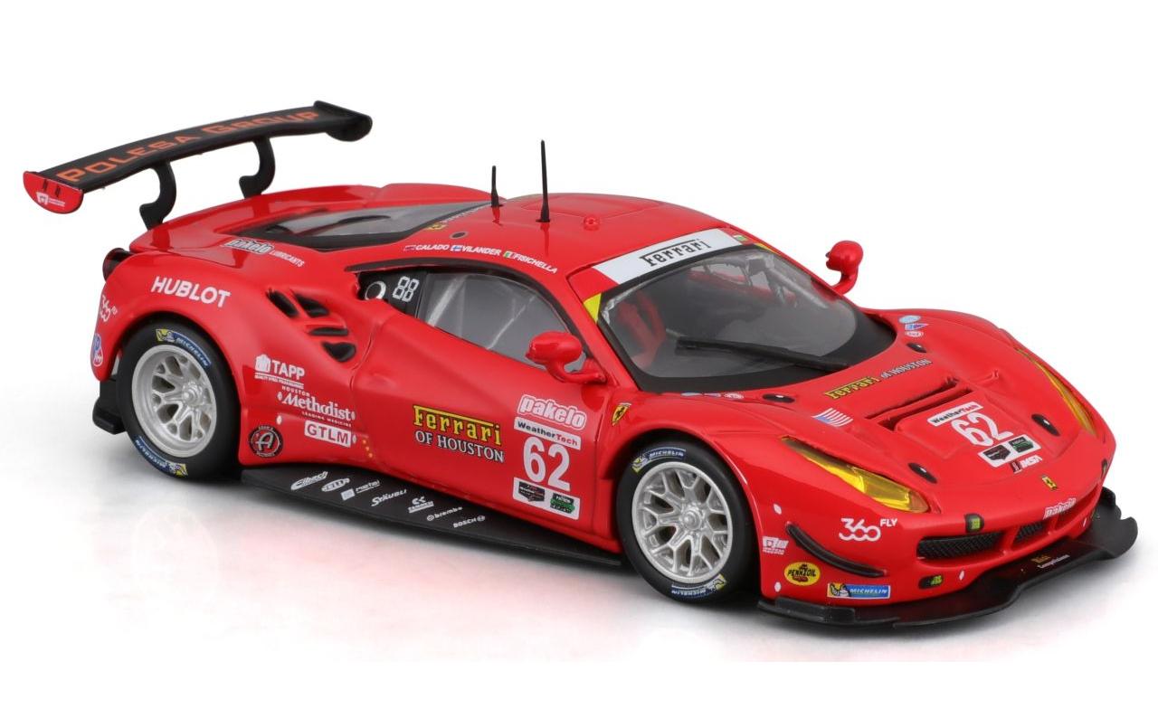 Ferrari Racing 488 GTE 2017 Rot 1:43Sammlermodell im Massstab 1:43