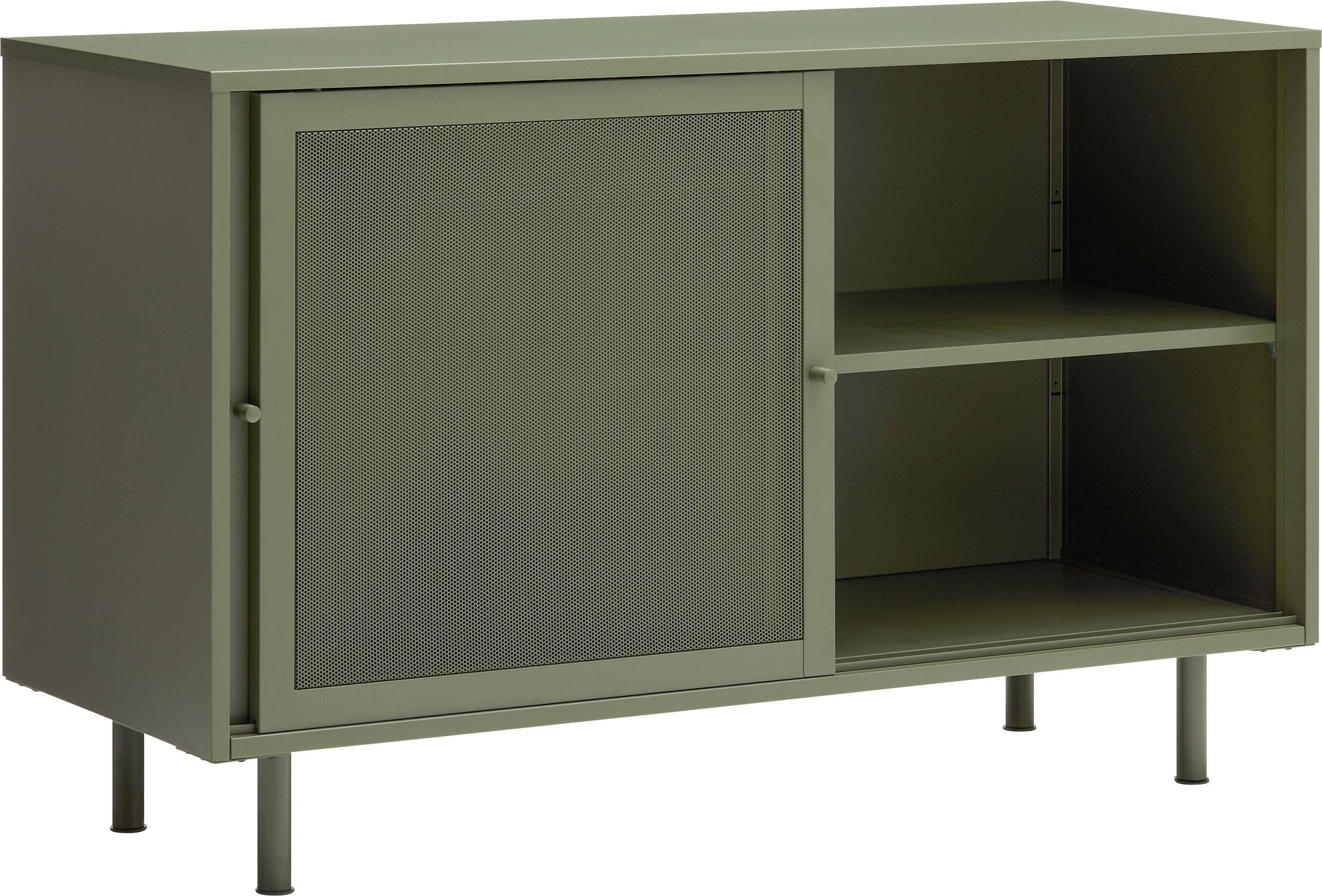 VALENA Sideboard - Olive / B: 120.0 cm x T: 45.0 cm x H: 75.0 cm