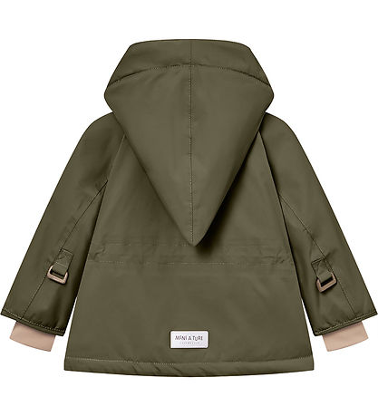 Mini A Ture Vinterjakke - Wang Fleece - Olive Night