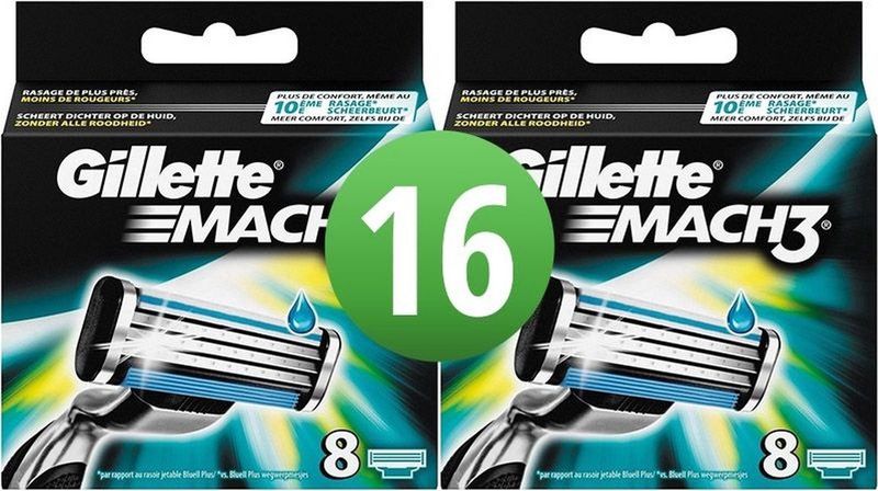 Gillette Mach3-16 stuks-scheermesjes