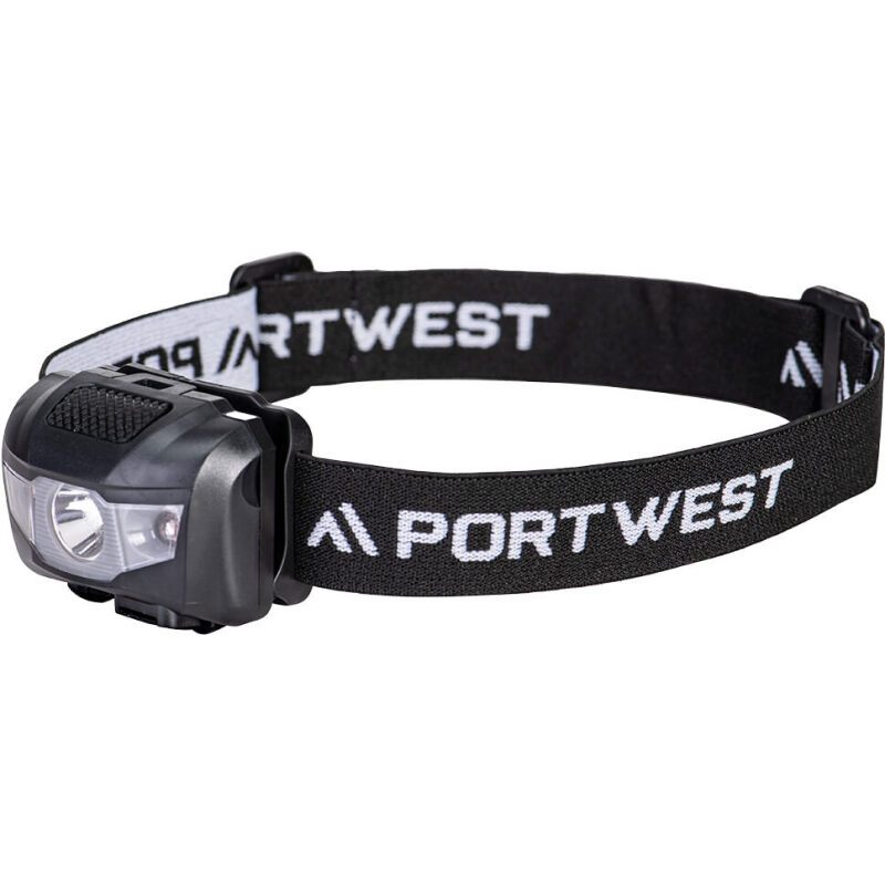 Portwest PA71 Lampe frontale rechargeable USB Noir