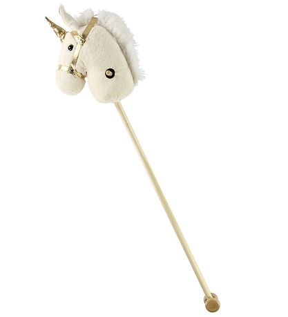 Teddykompaniet Steckenpferd - 100 cm - Weiß