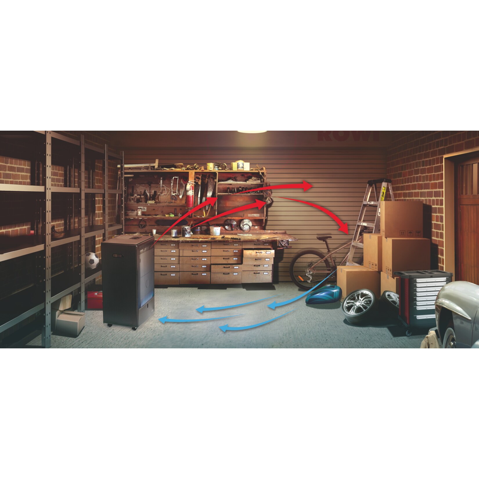 Rowi HGO 4200/2 BFT Pro Blue Fame Gas-Heizofen
