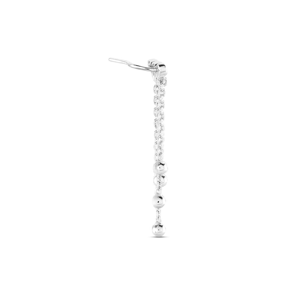 Bijoux D'oreilles Fancy Argent Blanc