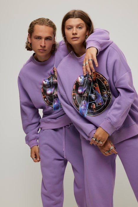 Sweatshirt Marvel, oversized, Rundhals, Langarm, Unisex