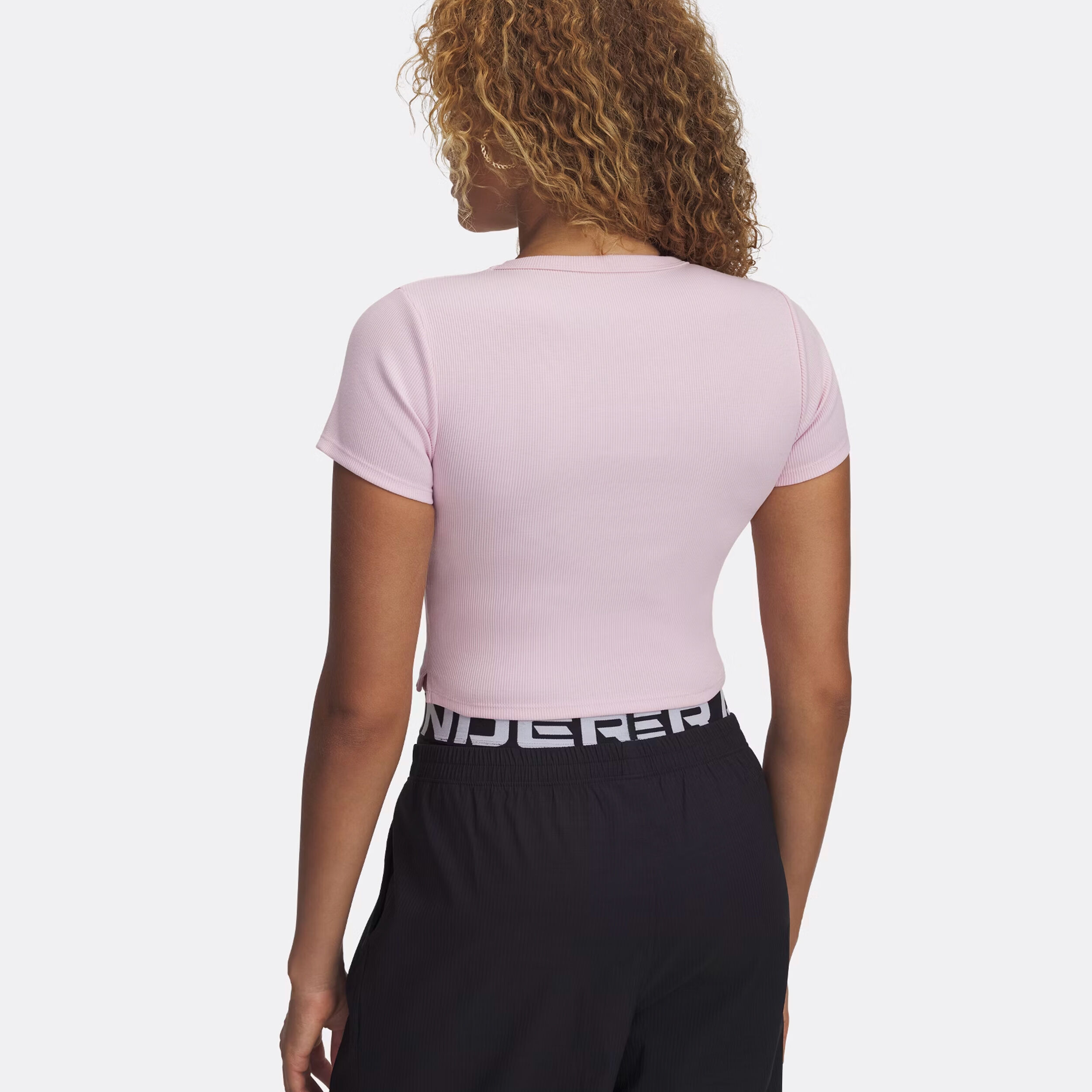 Under Armour Rival Rib T-shirt Femmes - Pink