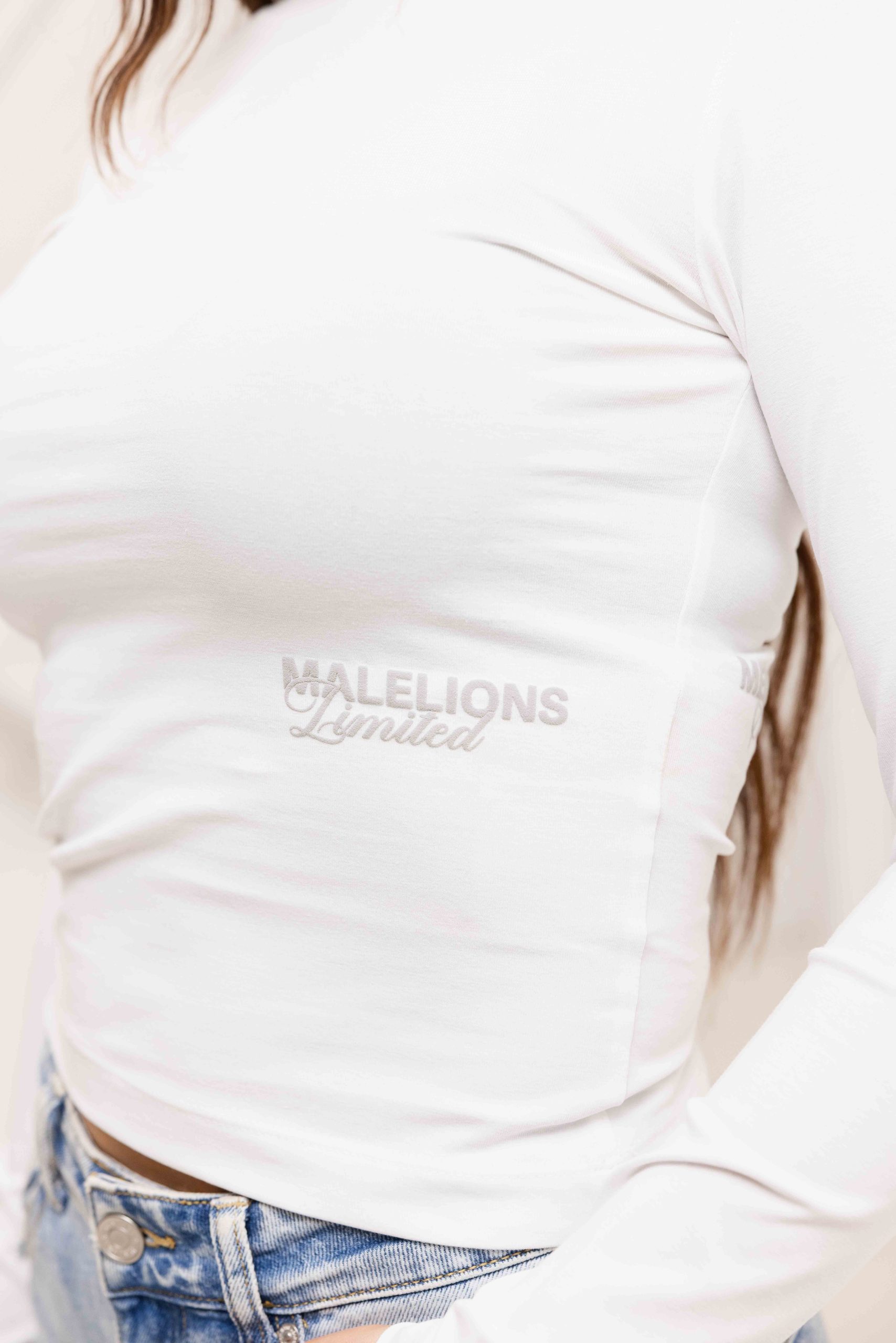 Malelions Members Society Longsleeve Top Dames Wit
