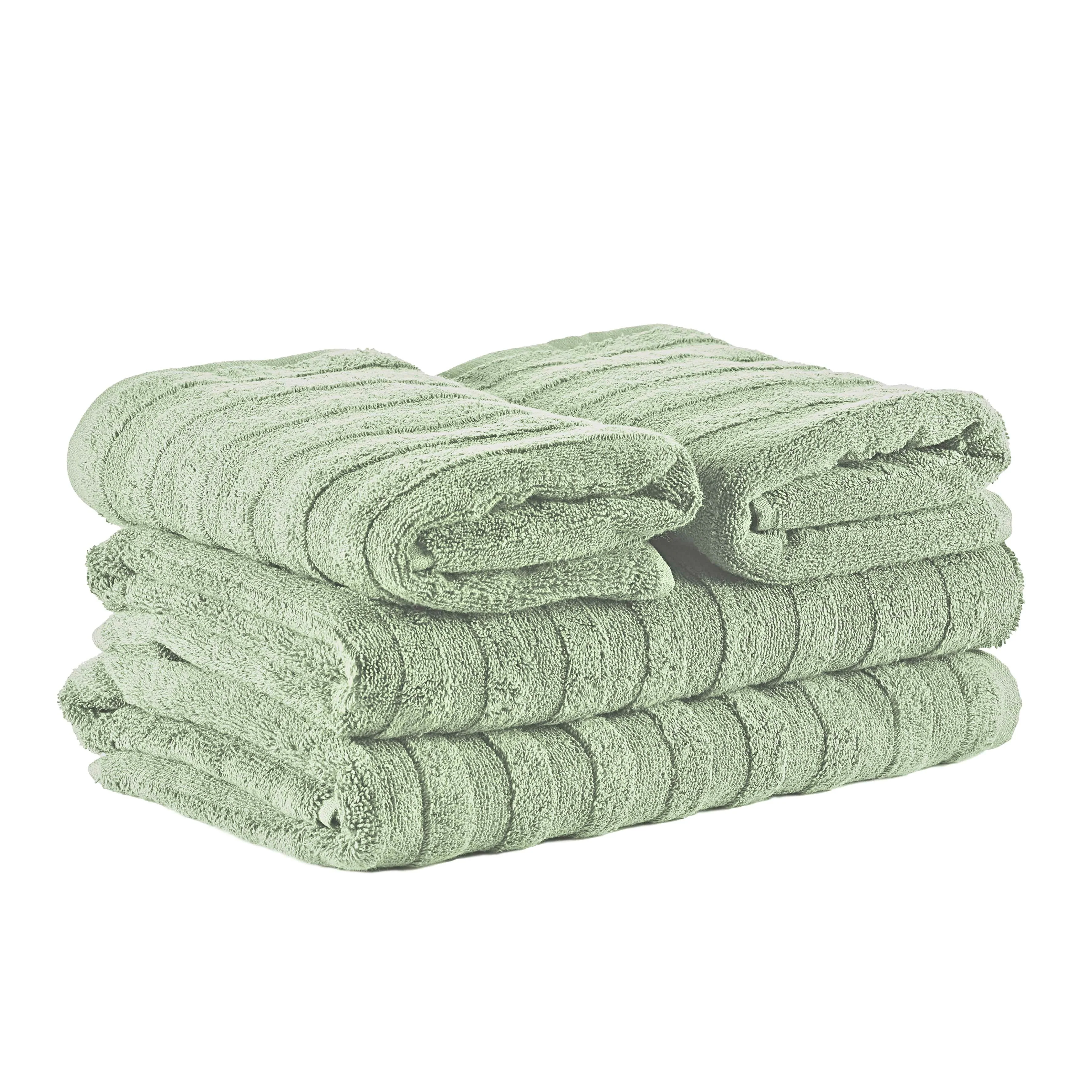 Bahne Interior  Terry Stripe håndklæde sæt, Mint - 4 stk.