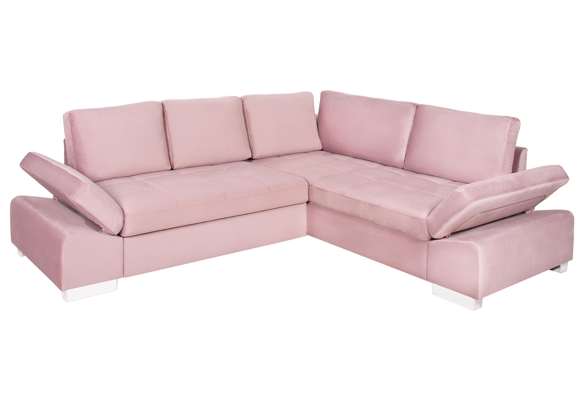 Ecksofa - flamingo - Armlehnenverstellung - Ausführung links