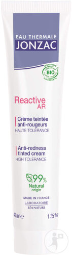 Jonzac Eau Thermale Anti-Rouge Soin Teinté Apaisant Non Parfumé Bio Tube 40ml