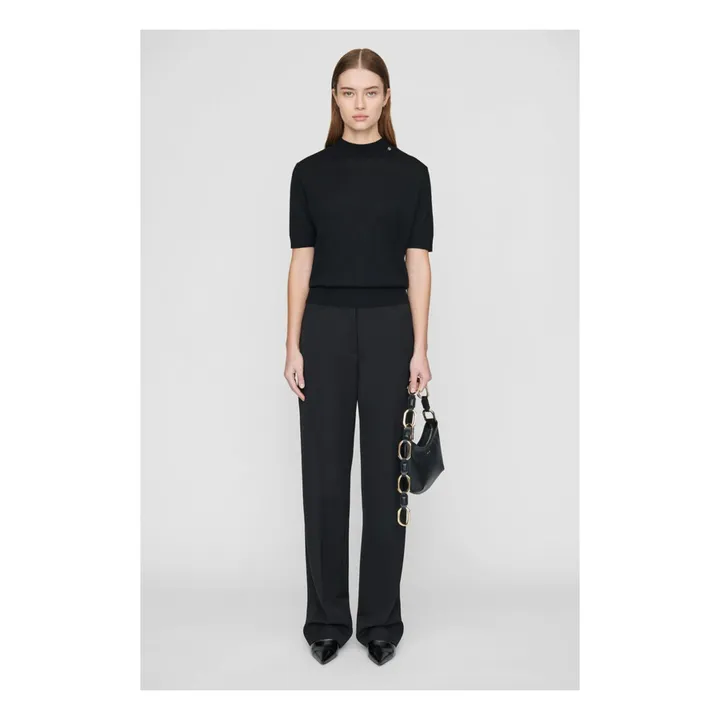 Anine Bing Pantalon Classic Laine | Noir