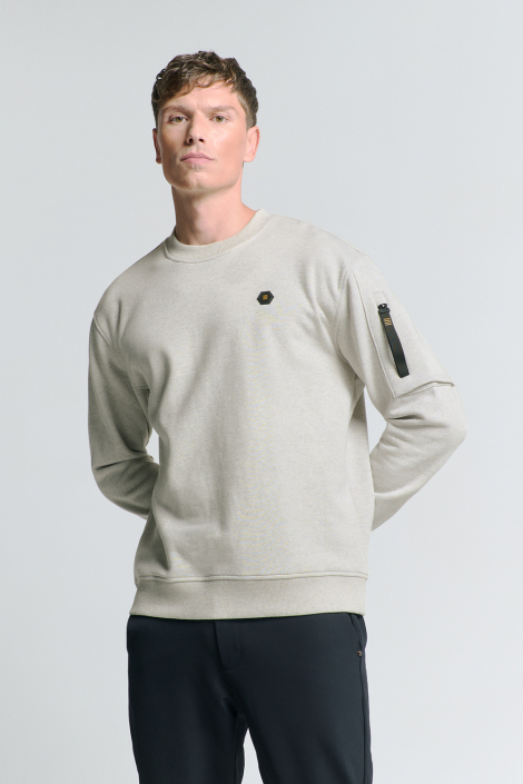 NO-EXCESS grijze heren sweater