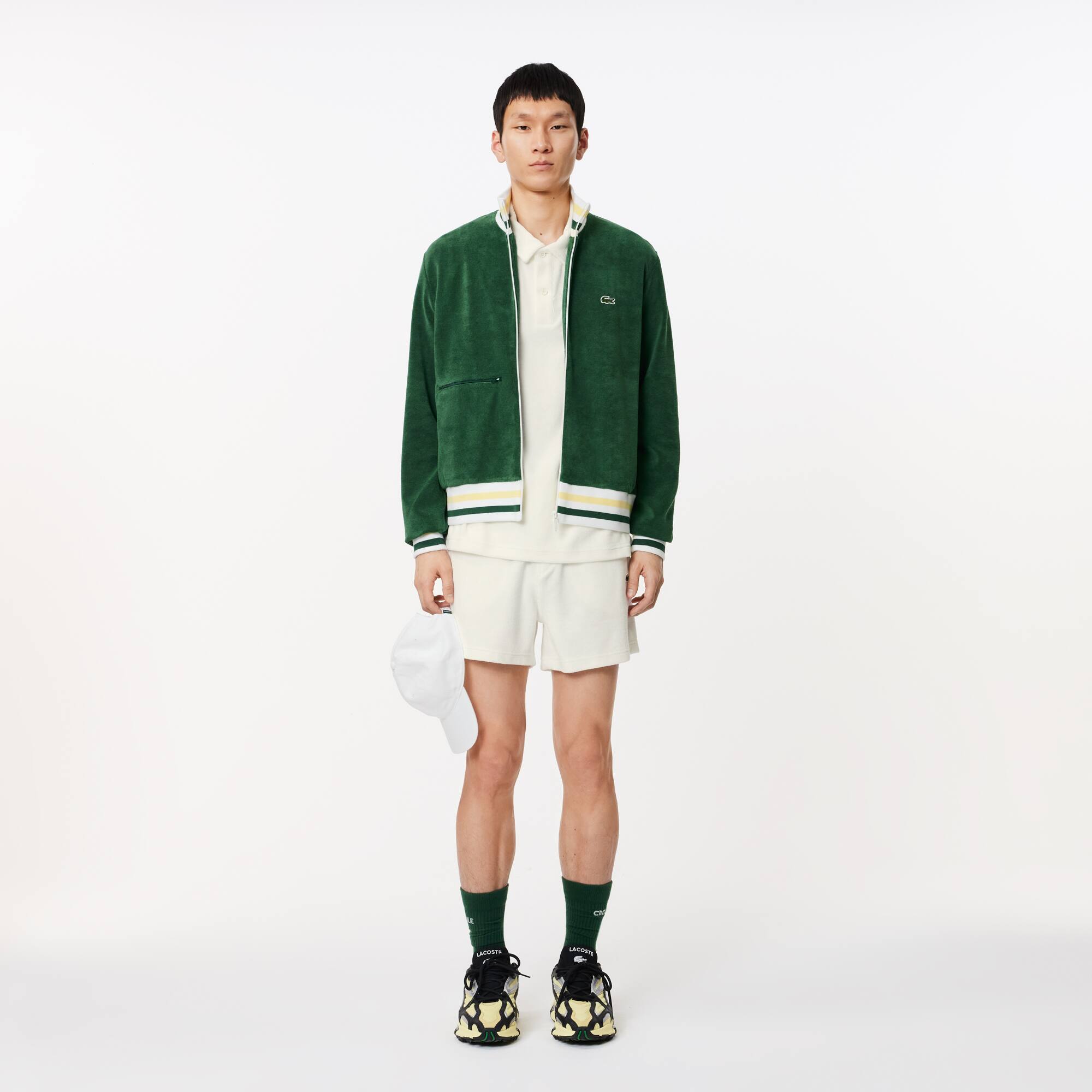 Frottee-Poloshirt in Regular Fit Kurze Ärmel - Weiss - Lacoste - Herren