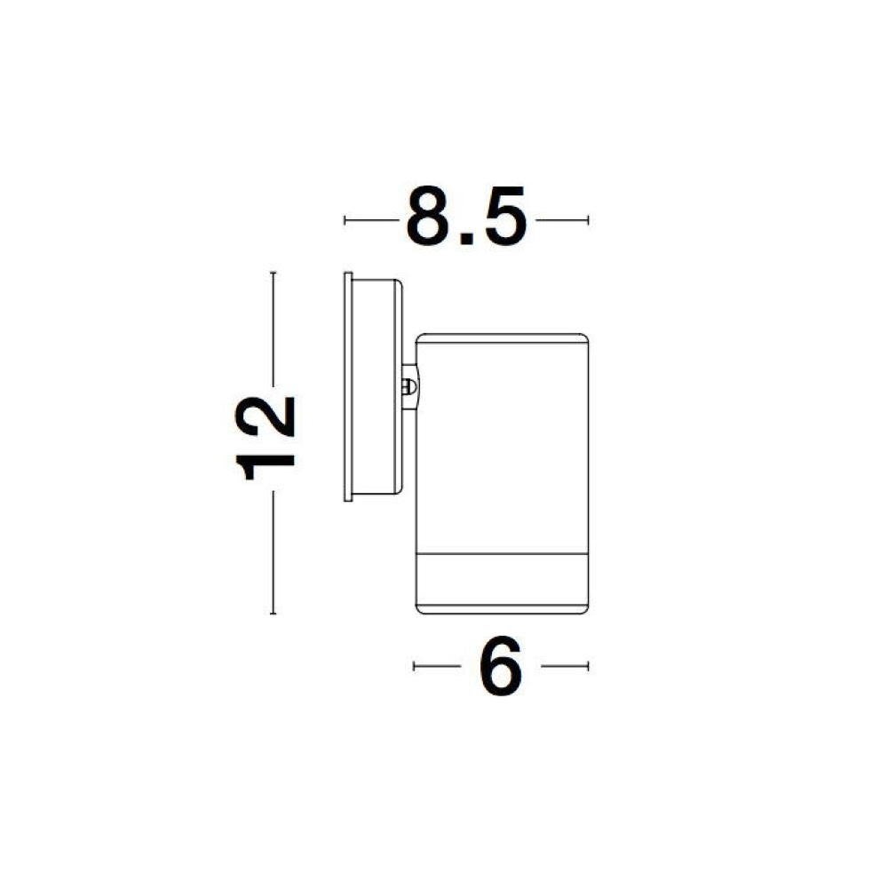 Limbio wandlamp in zwart GU10 IP54