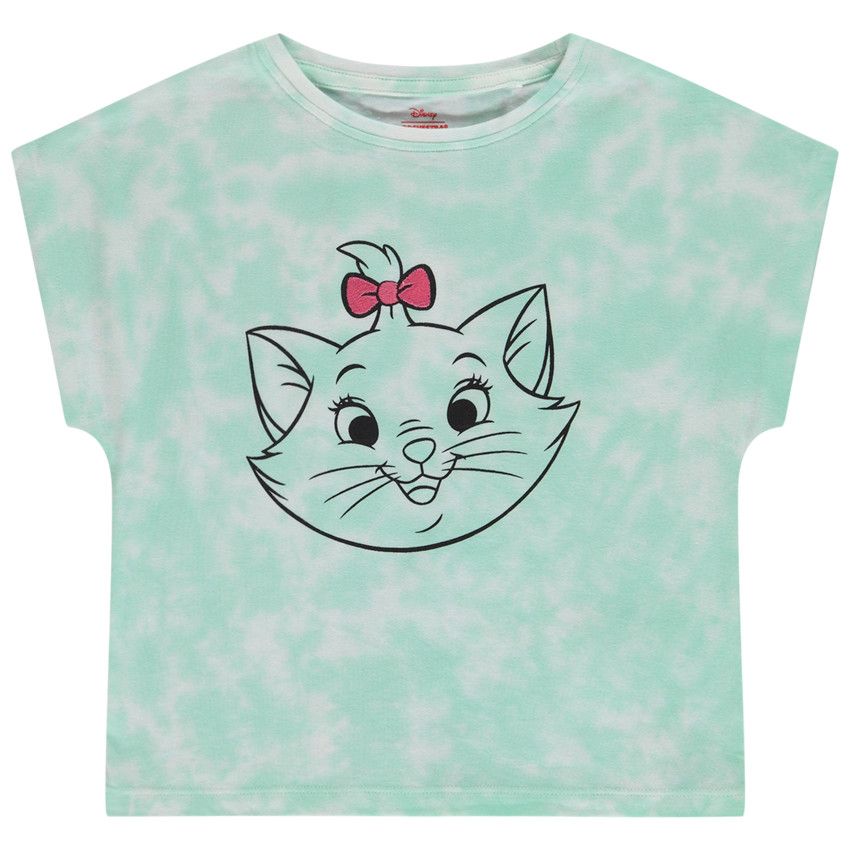 T-shirt manches courtes effet tie & dye Marie Disney pour fille - Vert