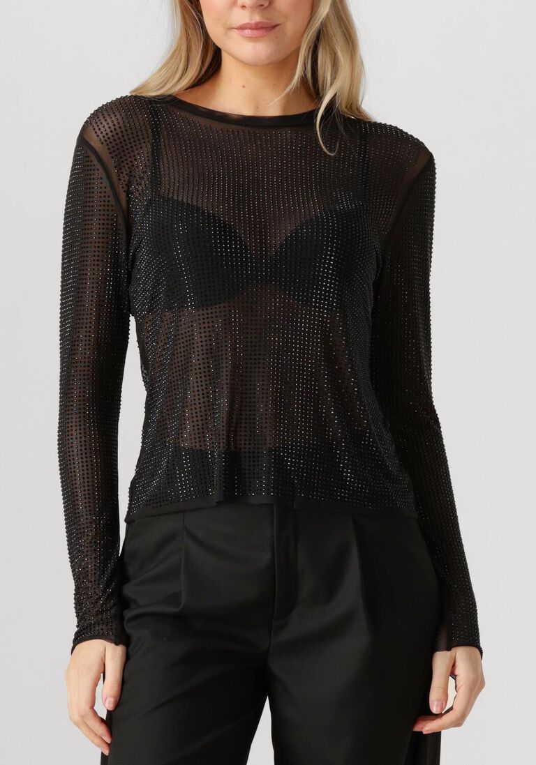 zwarte gestuz top gzkareen top