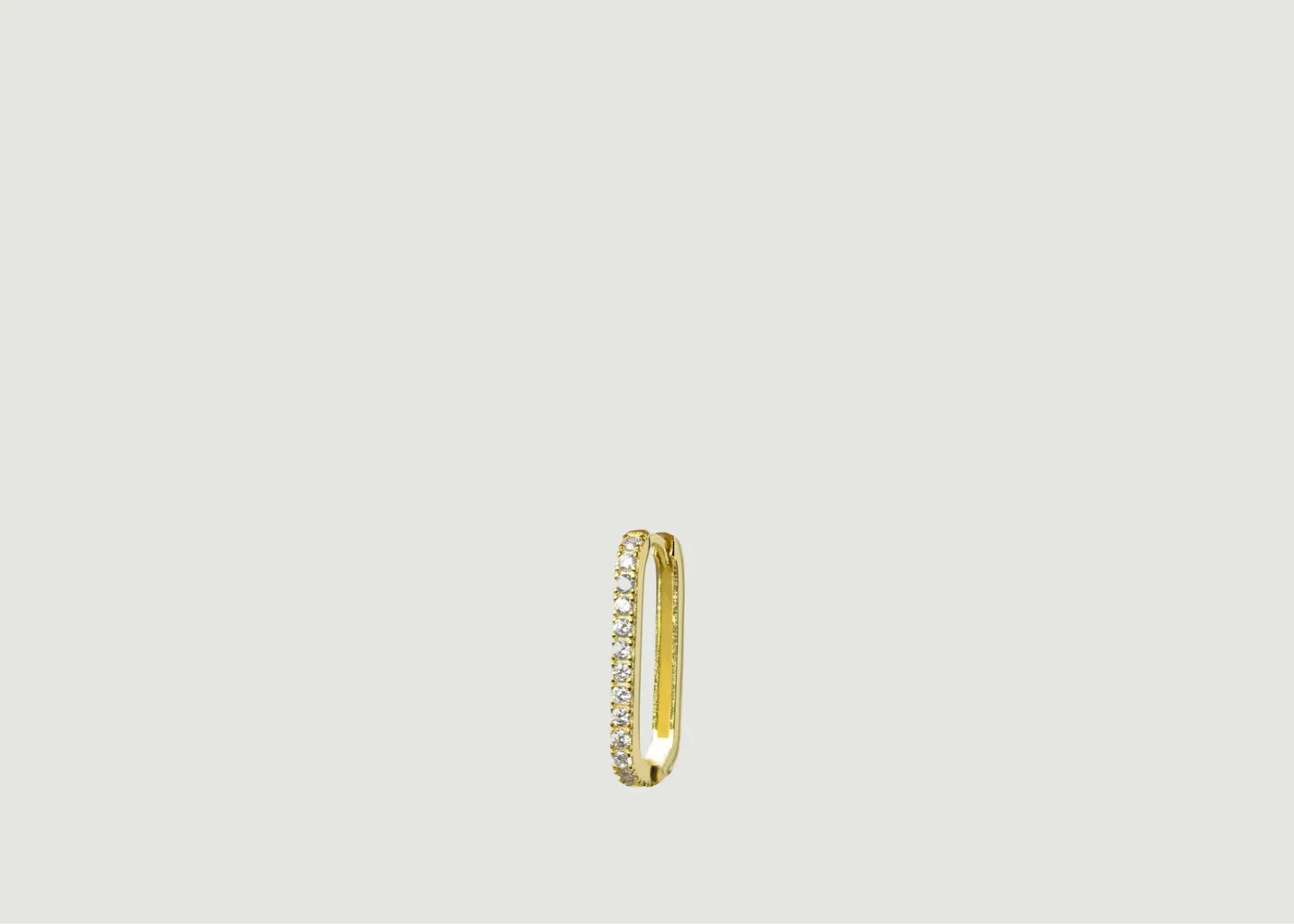 Boucles d'oreilles ovales en cristal Wilhelmina Garcia